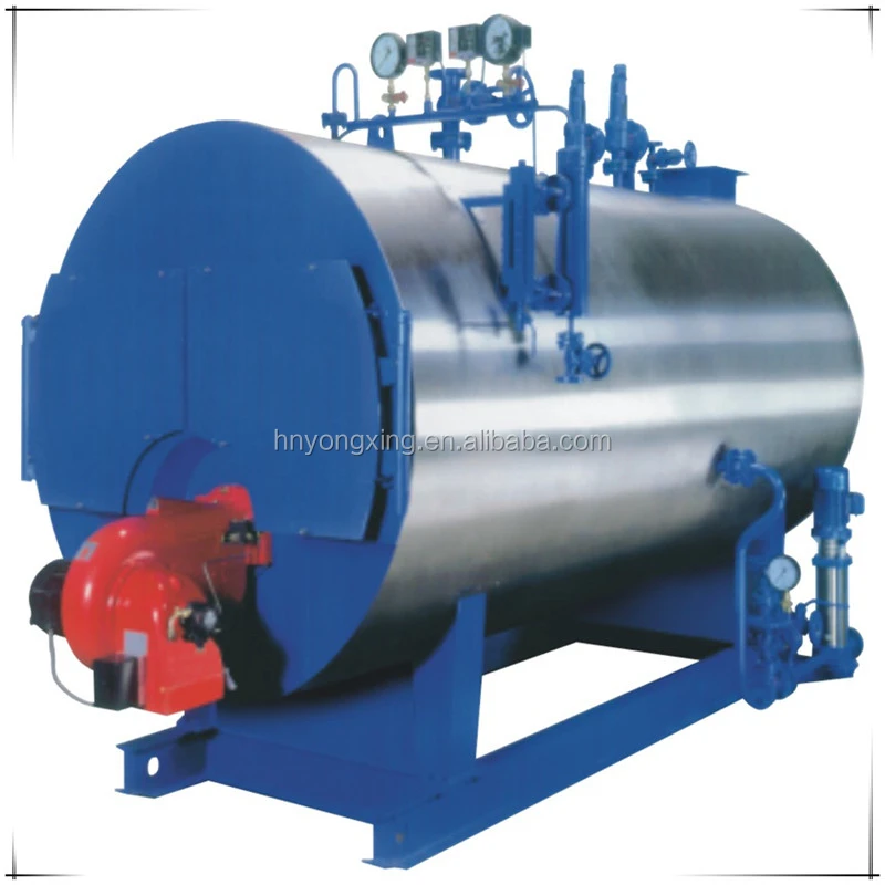 2000kg/h diesel oil and nature gas fired dual fules steam boiler / horizontal WNS type boiler price