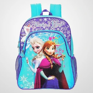 2015 New Design Frozen kids School Bag + Pencil case set