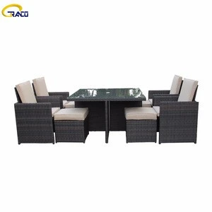 2018 new products outdoor furniture garden dining set rattan furniture