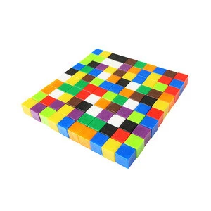 2019 GD -1CM 1000Pcs 10 Colors plastic cubes counting math toys
