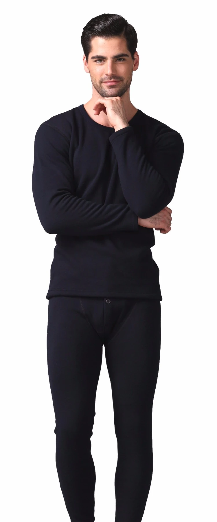 2019  OEM Logo Design 100%cotton Men&#39;s Thermal Modal Long Johns your own brand underwear