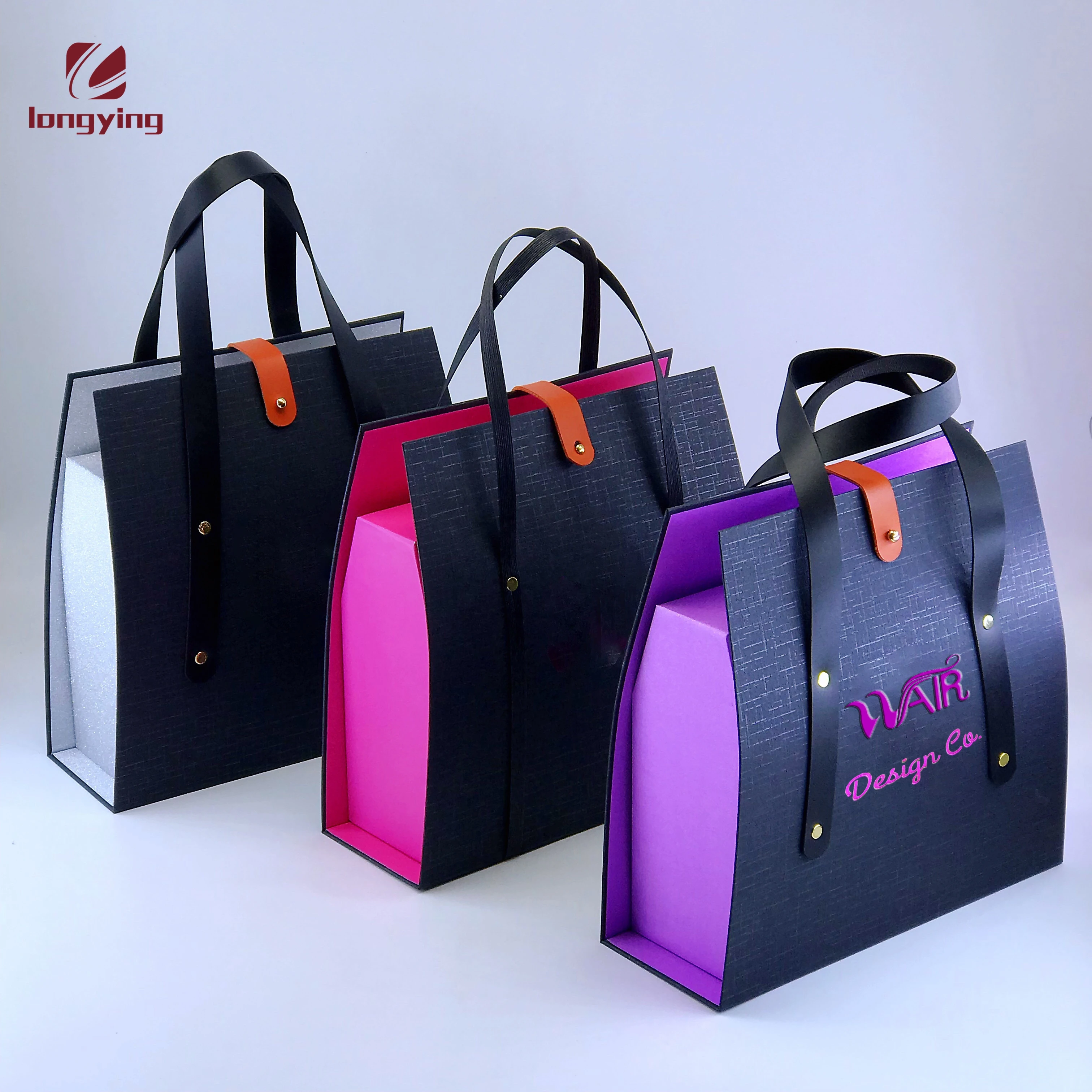 Buy 2020 China Custom Luxury Fashion Cardboard Box With Handles Bag For  Human Hair Wig Human Hair Hair Extension Packaging from Shanghai Longying  Paper Packaging Co., Ltd., China 