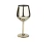 Import 2020 Custom metal copper goblet tumbler double wall stem wine goblets metal wine glasses stainless steel vacuum Insulated goblet from China