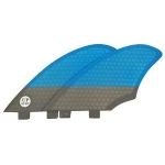 2020 FK Grey and blue Surfboard Fins Honeycomb Side Fins Fiberglass FCS Fins Twin Surf Fin