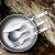Import 2020 High quality Amazon Hiking Titanium Cutlery Set Travel Portable Camping Spoon/Fork/Knife from China