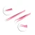 Import 2020 Hot Sale New Stainless Steel Pink Straight + Bend Tweezer For Eyelash Extensions Nail Art Nippers from China