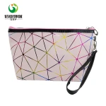 2020 personalized custom pink pvc cosmetic bags make up artist case