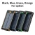 Import 2020 Waterproof 10000mah power banks with LED,Dual usb portable solar power bank from China