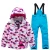Import 2021 custom winter waterproof fashion jacket kids jumpsuit ski snow wear from China