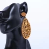 2021 Hot sales Design Jewelry Lightweight Fancy Fashion Wooden Earrings DIY Geometry  Earring  Drop