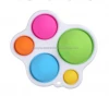 2021 New Arrival Antistress Dimple Pop It Flying Hand Silicone Rainbow Fidget Spinner