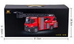 2021 New Huina 1561 561 1:14 Simulation Remote Control Fire Fighting Car Toy Truck Ladder With Water Spray vs huina 1580 580