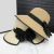 Import 2024 New Fashion Straw Hat Custom Wide Brim Wholesale Outdoor Beach Hat Ladies Style Foldable Panama Hat With Bowknot Ribbon from China