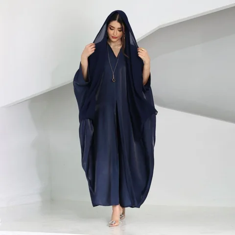 Middle Eastern Ventilation Robe Buy 2024 New Middle Eastern Muslim Fashion Bright Silk Satin Bat Sleeve ...