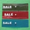 20pack Clothes Hanger Snap Clip Vinyl Sale Label, fashion store hook discount price tag flexible plastic flag shoe bag new sign