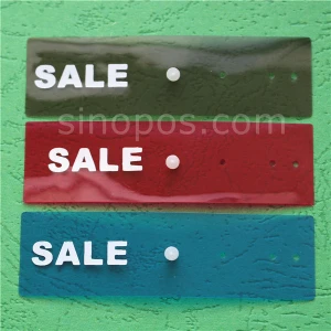 20pack Clothes Hanger Snap Clip Vinyl Sale Label, fashion store hook discount price tag flexible plastic flag shoe bag new sign