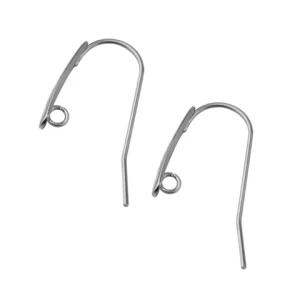 20pcs/bag Stainless Steel Earring 12*24MM Simple Ear Hook Wires Women DIY Jewelry Making Findings&Components Accessories