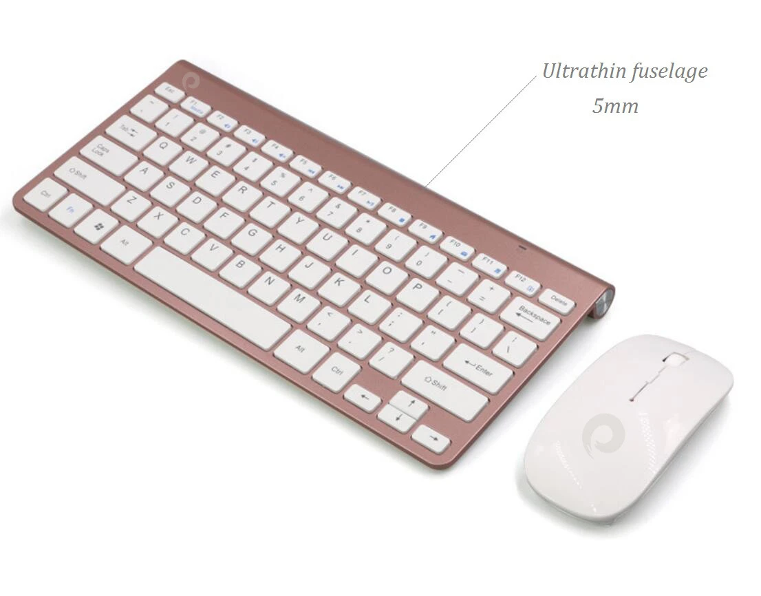 2.4G Wireless Keyboard And Mouse Suit fashional minimal design for Laptop computer