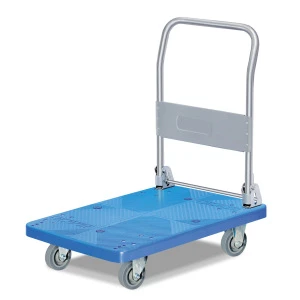 250kgs Plastic platform hand cart  with foldable handle