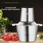 2L S.S bowl Multi-Purpose Meat Grinders Choppers Home Meat Vegetable Grinder