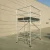 Import 2m height Guard Rail and Trapdoor Platform Mobile Aluminium Scaffolding Double Width Rolling Tower from China