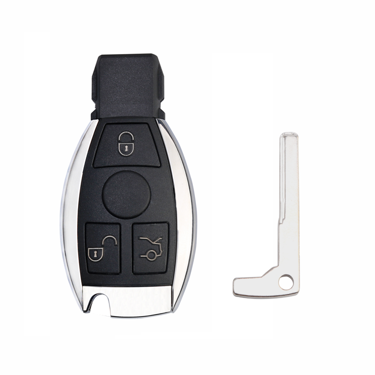PARTSDEALERS 3-Button Remote Key Fob – 433MHz, BGA NEC Chip, Fits Mercedes 2000-2020