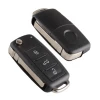 3 Buttons Flip Remote Smart Car Key Case Shell Cover Fob For Volkswagen VW Jetta Golf Passat Beetle Polo Bora