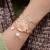 Import 3 PCS set Ginave Watch Women Rose Gold Diamond Bracelet Watch Luxury Jewelry Ladies Female Girl Hour Casual Quartz Wristwatches from China