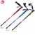 Import 3-Section Straight walking sticks Retractable hiking Alpenstock aluminum body outdoor sporting Trekking Pole from China