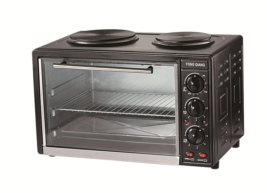 30L electric oven with solid hot plate Electrical Toaster Oven with CB certificate  Table oven with two plate