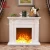 Import 321elegant Classic Resin Carving wood standing fire place from China