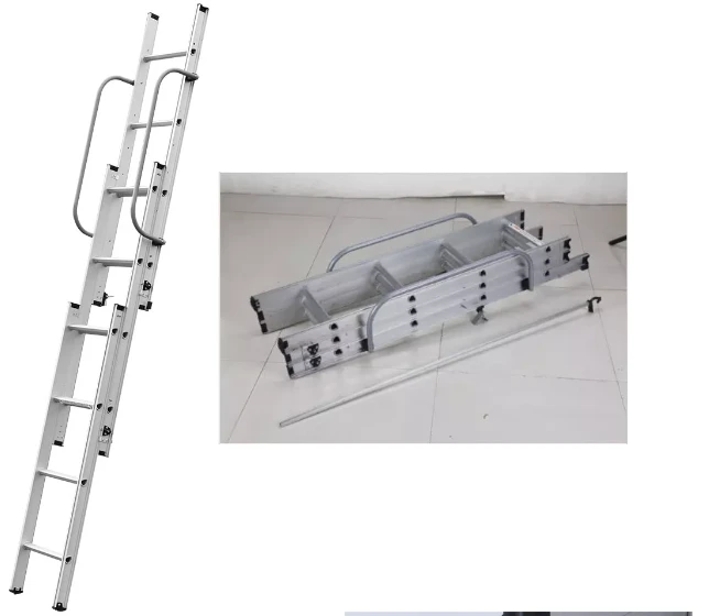 3*4 12 steps Aluminum stretchable folding ladders with handle