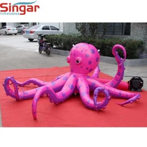 3m giant inflatable pink ceiling hanging decoration octopus