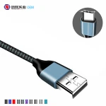 3m High Quality Max. 3A Type C USB Charging data Cable With Type C Reversible Connector+Nylon Braided Cable+Aluminium Case