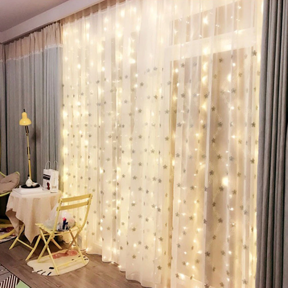 3M LED fairy lights USB Garland curtain string lights Birthday Wedding Christmas Party Decorations Bedroom Home Holiday lighting