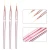 Import 3Pcs/set Rose Gold Nail Brush Lines Painting Pen Brushes UV Gel Polish Tips Flower Lines Stripe French Drawing Manicure Art Kit from China