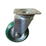 4 inch European industrial total furniture caster top plate golf cart wheel with brakes