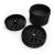 Import 4-Piece Anodized Aluminum Herb Grinder with Pollen Catcher, Large (2.5-Inch) from China