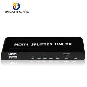 4 Way Splitter 1 In 4 Out Support 3D and 1080P Metal Case for Full HD HDTV PS3 PS4 Xbox Blu-ray Player