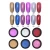 Import 40 colors nail art super shine metal SOLID pigment chrome acrylic nail powder 1g from China
