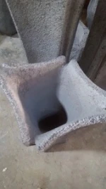 452 Cement Garden Resin Fiberglass Floor Large Stone Flower Vase