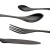 Import 4PCS black  Forks 401 Stainless Steel knife Meat Salad Dinner Fork Metal Cutlery Set from China