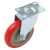 Import 5 inch Red PU Swivel Caster No Brake from USA