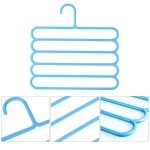 5 layers Non-slip MultiFunctional Clothes Hangers Pants Storage Hangers Cloth Rack Multilayer Storage Scarf Tie Rack Hanger