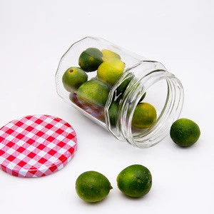 50Ml 80Ml 100Ml 200Ml 280Ml 380Ml 500Ml 730Ml Square Clear Glass Jar For Jam And Pickle With Metal Lid