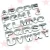 Import 50mm high self-adhesive chrome letter for cars from China