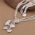 Import 529 online shop china necklace heart import silver jewelry from China