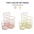 Import 551-5A3 Hexagon Metal Gold Pen Holder Basket Stationery Storage Container for Office Home School from China