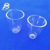 5ml to 5000ml Lab use conical or cylindrical Clear Silica Quartz Crucible