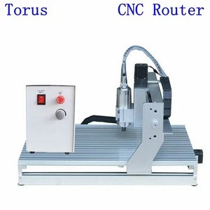 6061-T6 Aluminum 3 axis cnc wood router machine with working size 600*400*80mm